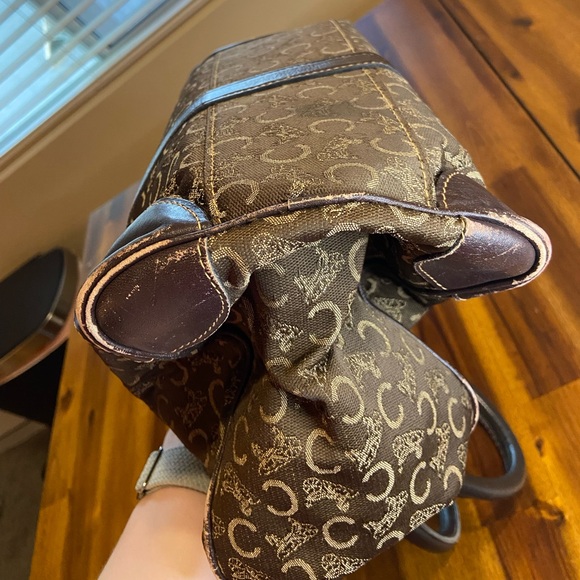 Celine Monogram Canvas Satchel Handbag Vintage - Picture 8 of 11